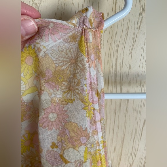 For Love & Lemons Eden Silk-Blend Midi Dress Women's sz Small READ - Picture 10 of 16